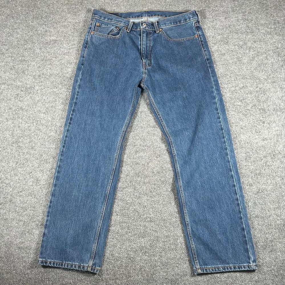 Levi's Jeans Mens Size 31 Blue 505 Regular Fit Straight Leg Cotton Denim Medium